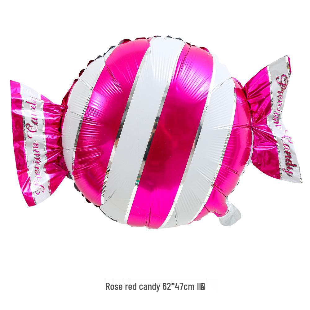 18" Aluminum Foil Pinwheel Candy Lollipop Balloon - Birthday & Christmas Party Decoration