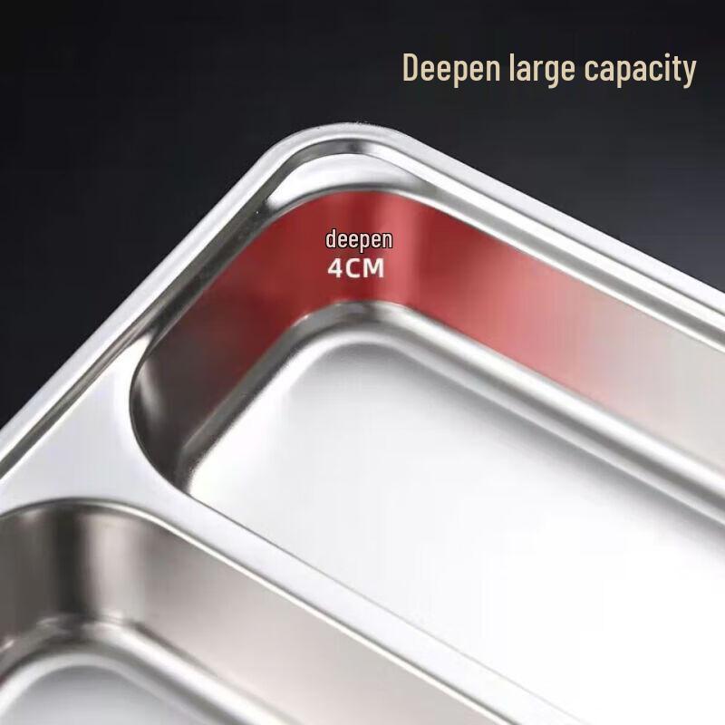 Segmentierte Essensschale aus 304 Edelstahl