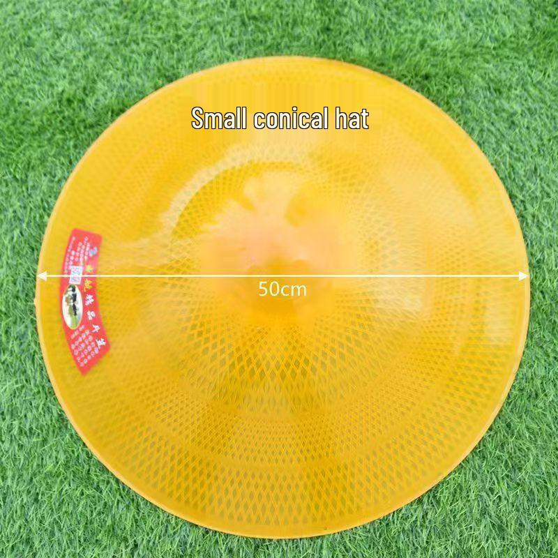 Rainproof Adult Conical Umbrella Hat - Ideal for Fishing and Sun Protection.