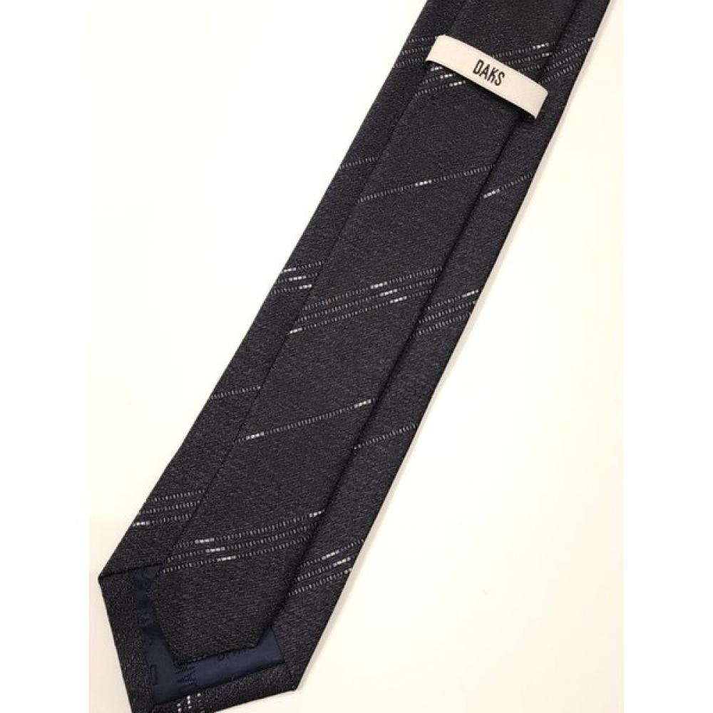 Daks Silk Blend Regimental Slim Tie Gray Dmg1acf1278g1