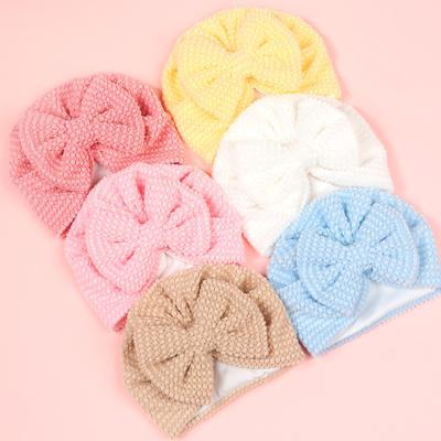 1 Stück Kinder Baby Mütze Kinder Schleife Mütze Neugeborene Mädchen Foto-Requisiten Frühling Herbst Modische Beanie Doppellagige Mütze Säugling 0-1J