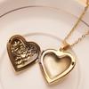 Openable Rose Photo Frame Photo Box Pendant Necklace