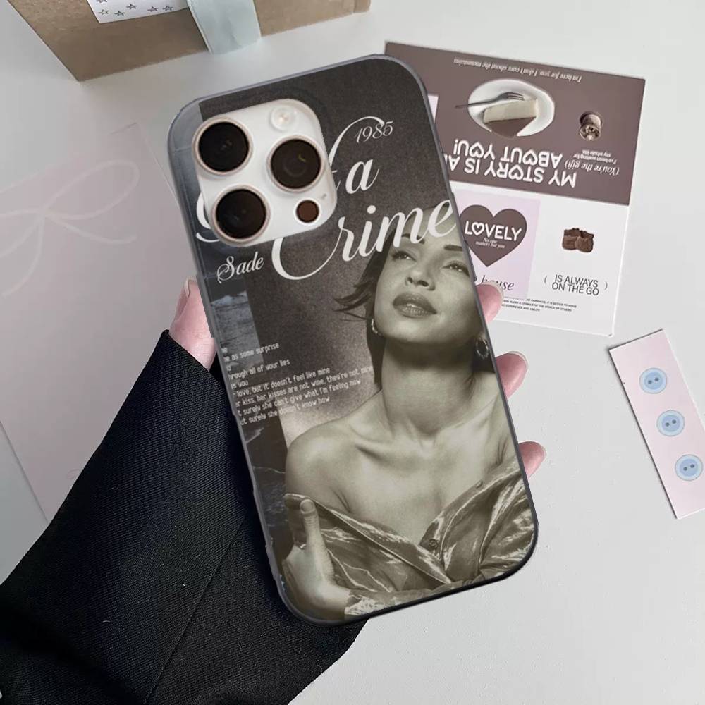 Singer Sade Adu Phone Case For IPhone 11 12 13 14 15 16 17 Pro Max PLUS Pro Wave Corrugated Silicone Case