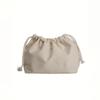 1 Beige Polyester Drawstring Storage Bag - Casual Organizer for Jewelry and Cosmetics, with Secure Closure, Suitable for Hand Wash/Dry Cleaning