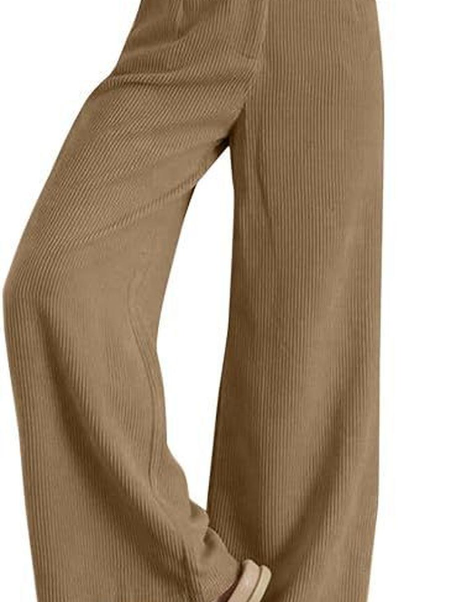 

Fall Winter Women s Clothing New Corduroy Button Pants Elastic Casual Pants for Women XXL хакі