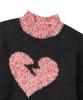 BEYOND CLOSET [Womens Edition] Nomantic Handmade Patch Half-Neck Wool Knit Black