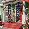 Merry Christmas Porch Sign Santa Claus Snowman Flower Box 1 Pair Polyester Indoor Outdoor Decor