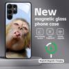 Monkey Sipping Caprisun Meme  Phone Case For Samsung S26 S25 S24 S23 S22 S21 Plus Ultra Note20 Glass Magnetic Case