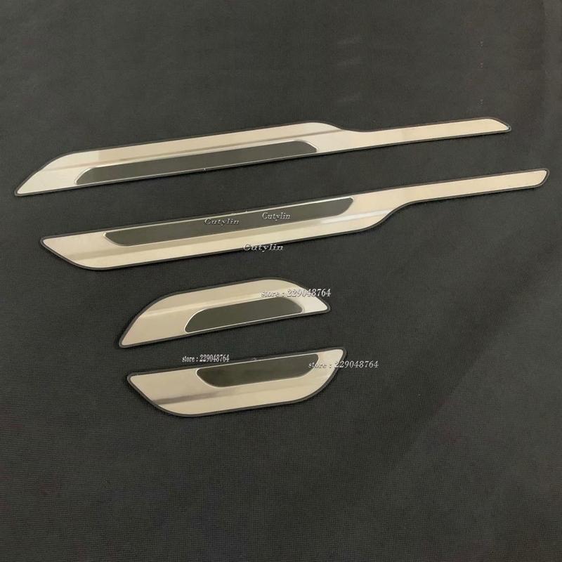 For Toyota Corolla Hatchback Stainless Steel Door Sill Scuff Plates Protectors Car Thresholds Sticker Car Styling