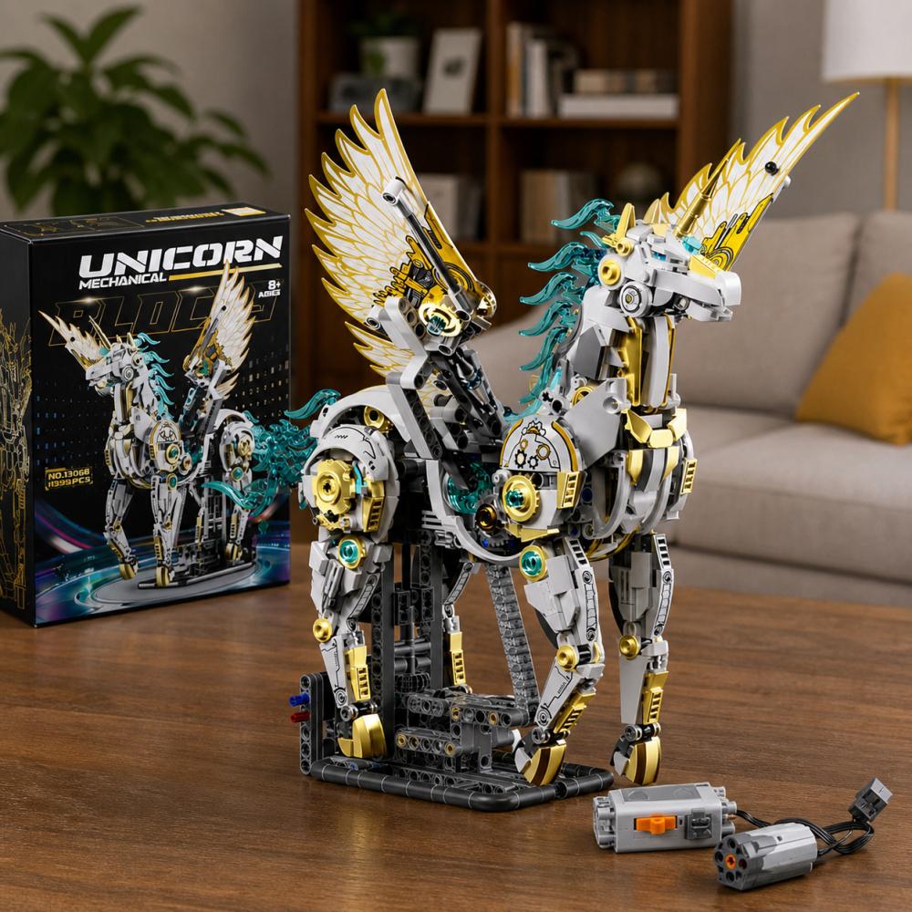 New-Off-The-Shelf Superior-Grade Technical-Designal Mechanical High-Standard Unicorn Pegasus Superior-Grade Building-Set Assembly-Bricks