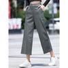 Big Sale Leak-Picking Pure Cotton Cropped Tooling Loose Pants Women's Summer Thin Casual Pants Outwear Small Straight-Leg Pants