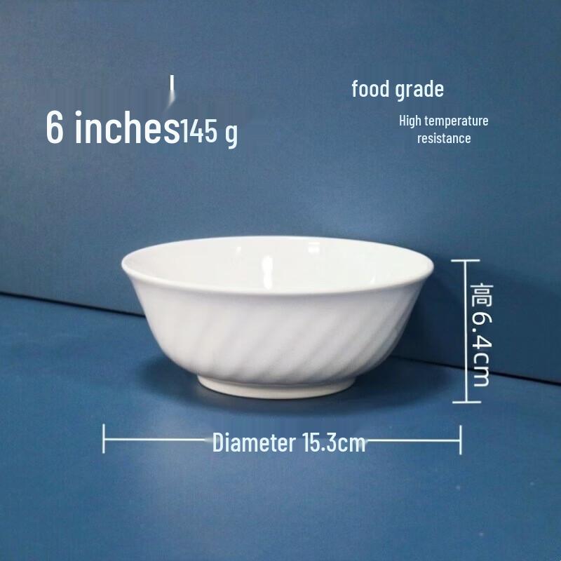 777 White Melamine Dining Bowl