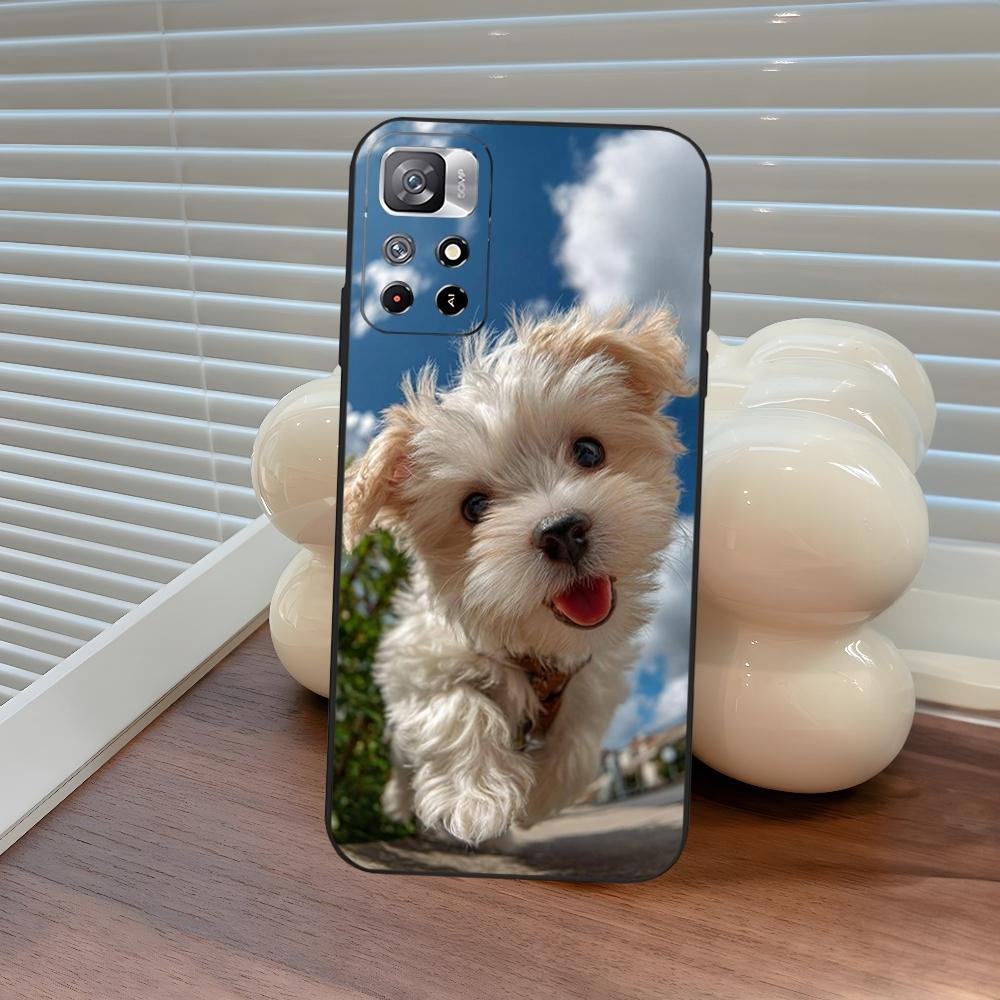 

Cartoon Maltese Dog Phone Case for Xiaomi Poco M4 F7 M7 M6 M5 F6 F5 X7 X6 X5 C71 C75 C61 C65 Pro Plus Ultra Cover Poco C71