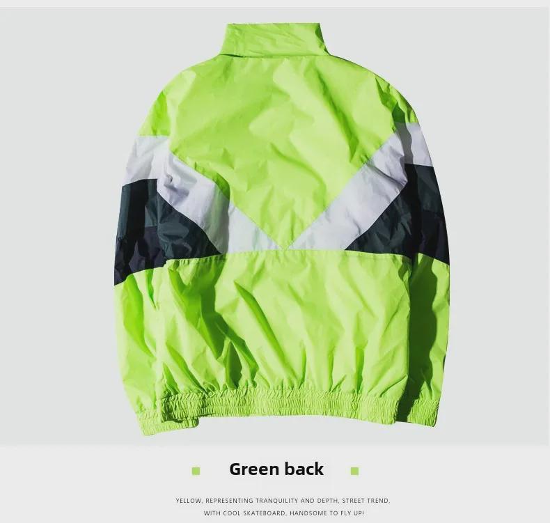 2023 Retro Kontrastfarbe Freizeitjacke: Europäische und amerikanische Streetwear für Herren