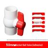 PVC Ball Valve Set: 4-Point and 6-Point Water Supply Valves for DN25, 32, 40, 50 Pipes
