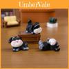 Figurină adorabilă Schnauzer din Rășină Miniatură Creativă DIY Decorare Peisaj
