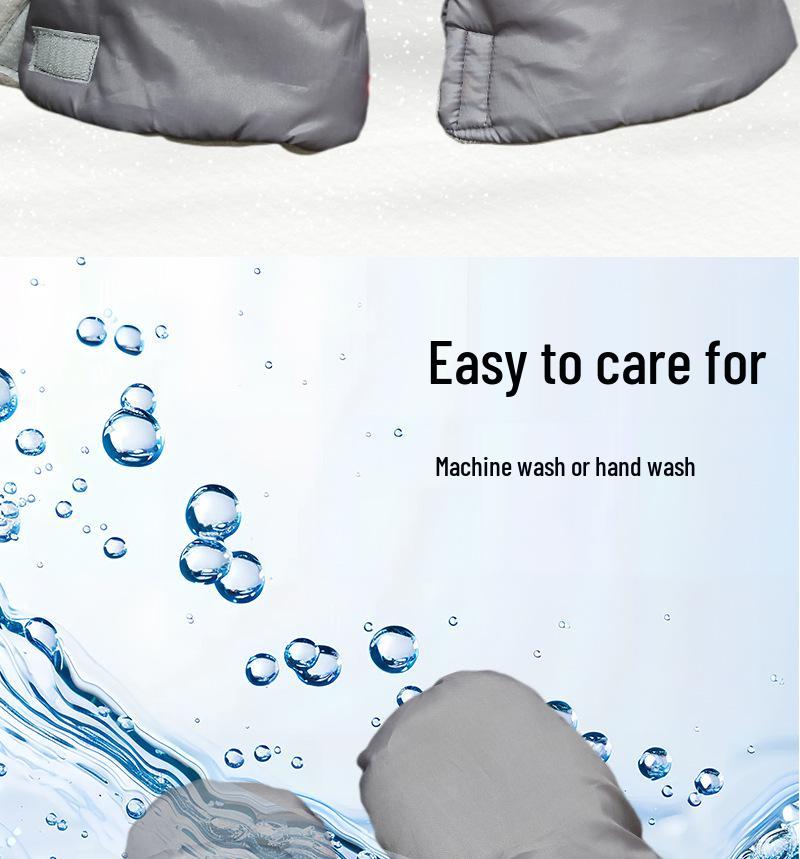 Rękawice Zimowe Wiatroodporne do Wózka dla Mam - Odporne na Zimno, Pogrubione i Ciepłe Akcesoria