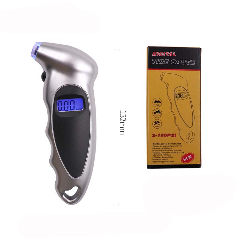 High-Precision Digital Tire Pressure Gauge with Backlight and Car Portable Digital LCD Display for Tyre Air Pressure Monitoring
