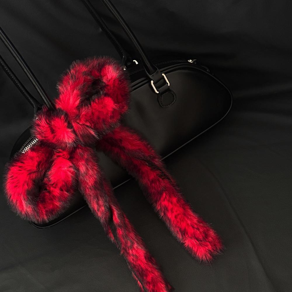 

Y2K Punk Fur Belt Super Soft Plush Waist Chain Jeans Pants Decor Waistband Street Dance Accessory 1Meter Length