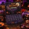 Spooky Holiday Gift for Kids Halloween Advent Calendar with 24 Horror Figures, Mini Cute Ghost Figure Countdown Decorations, Box And Collectors