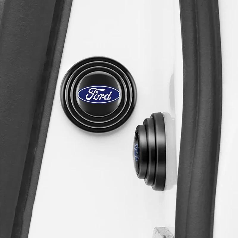 Car Silicone Shock Absorber Door Trunk Acoustic Mat For Ford Focus mk2 mk3 mk4 Fiesta Ranger Mondeo S-MAX Kuga Car Accessories