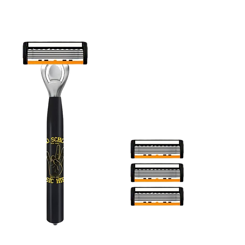 Pattern Razor Classic 6 Layer Safety Razor for Mens Shaving&Womens Hair Removal Shaving Blades Manual Shaver