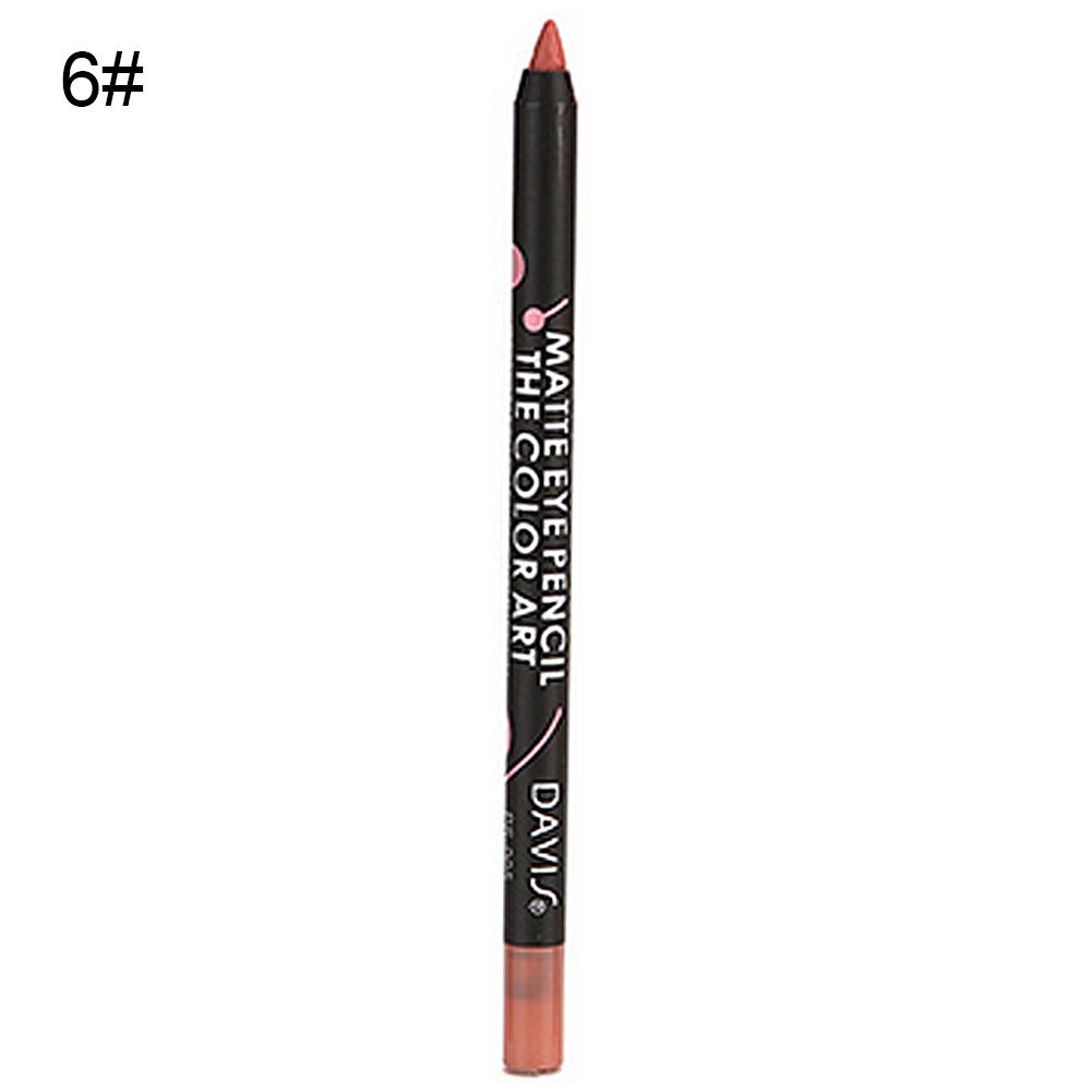 Puntos Waterproof Long Lasting 12 Colors Lipstick Pencil Silky Matte Lip Liner Cosmetic