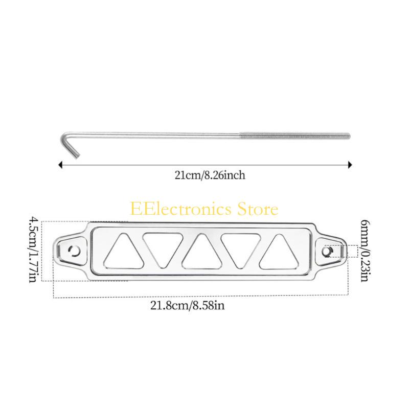 B03C Reliable Battery Tie Down set Strong Battery Hold Down Set Easy to Use Battery Mount Metal for Car Battery Mounting