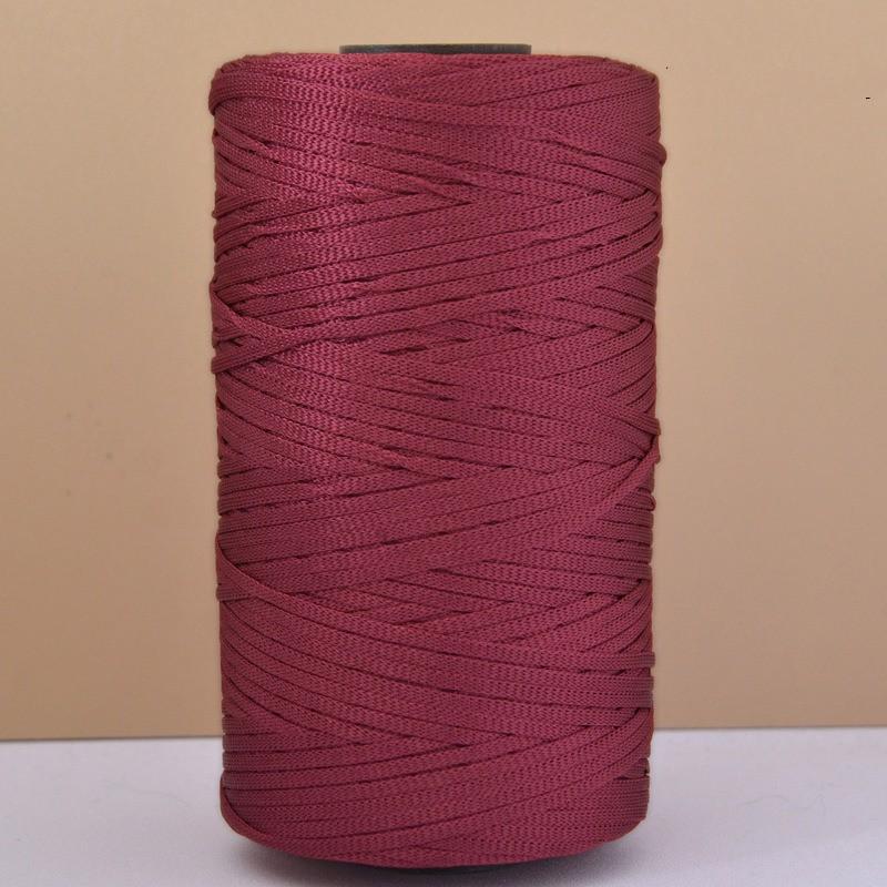 

250г Шовкова Бавовняна Льняна Пряжа для В язання Гачком 2,5 мм Легка Крижаний Шовк Плоска Стрічкова Пряжа Ручна Робота В язання Гачком DIY Сумки Капелюхи Порожниста Нитка