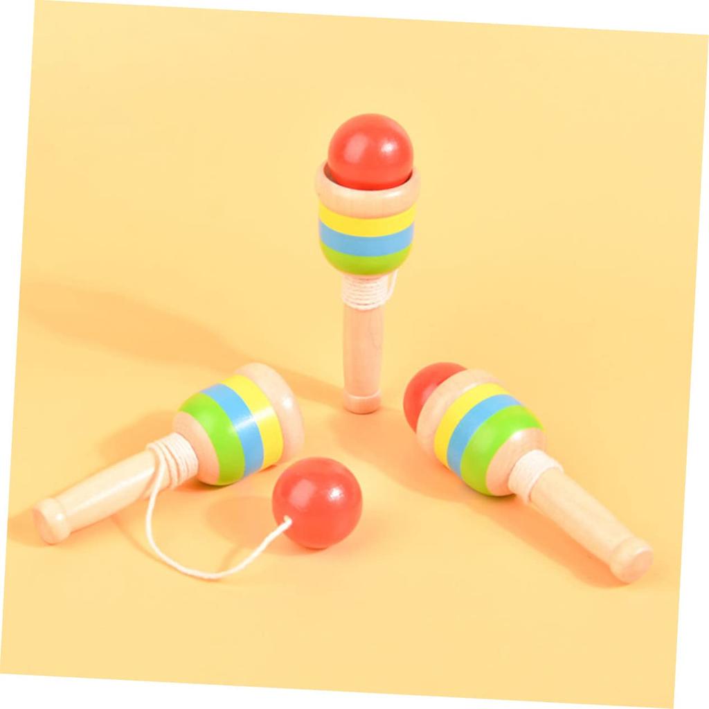 SAFIGLE Set of 2 Wooden X X Kids Skill Kids Kendama Cup Preschool Birthday Gift for Cup and Ball Versatile and Convenient Design Kendama, 12.8 3.7