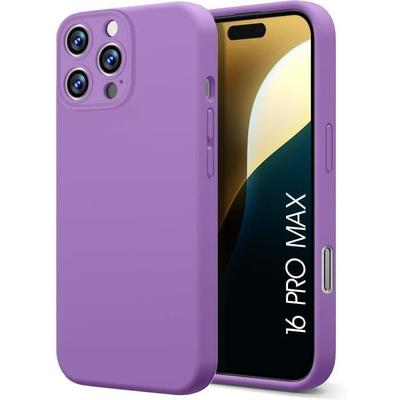 Silicone Case - for iPhone 16 Pro Max - Slim Protection - Shockproof - Anti-Scratch - Purple