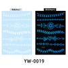 Glow In The Dark Indian Lace Tattoo Stickers - Henna Style Hand Body Art