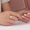 Simple Design 925 Sterling Silver October Birthstone Ring Natural Opal Fine Jewelry Gemstones for Women's Engagement Gifts