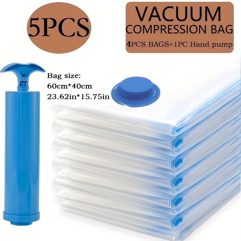 

5pcs Extra Large Vacuum Storage Bag Set Saves Space, Seals and Compresses, Prevents Dust and Moisture