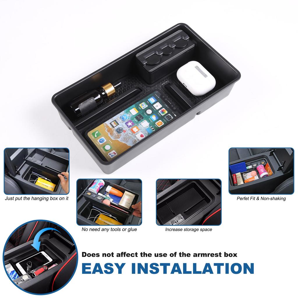 Car Center Armrest Storage Box Organizer Tray For -2024 Nissan Altima