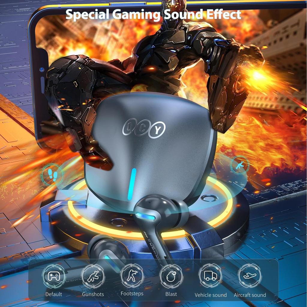 QCY G1 Gaming Earbuds 45ms Low Latency 
