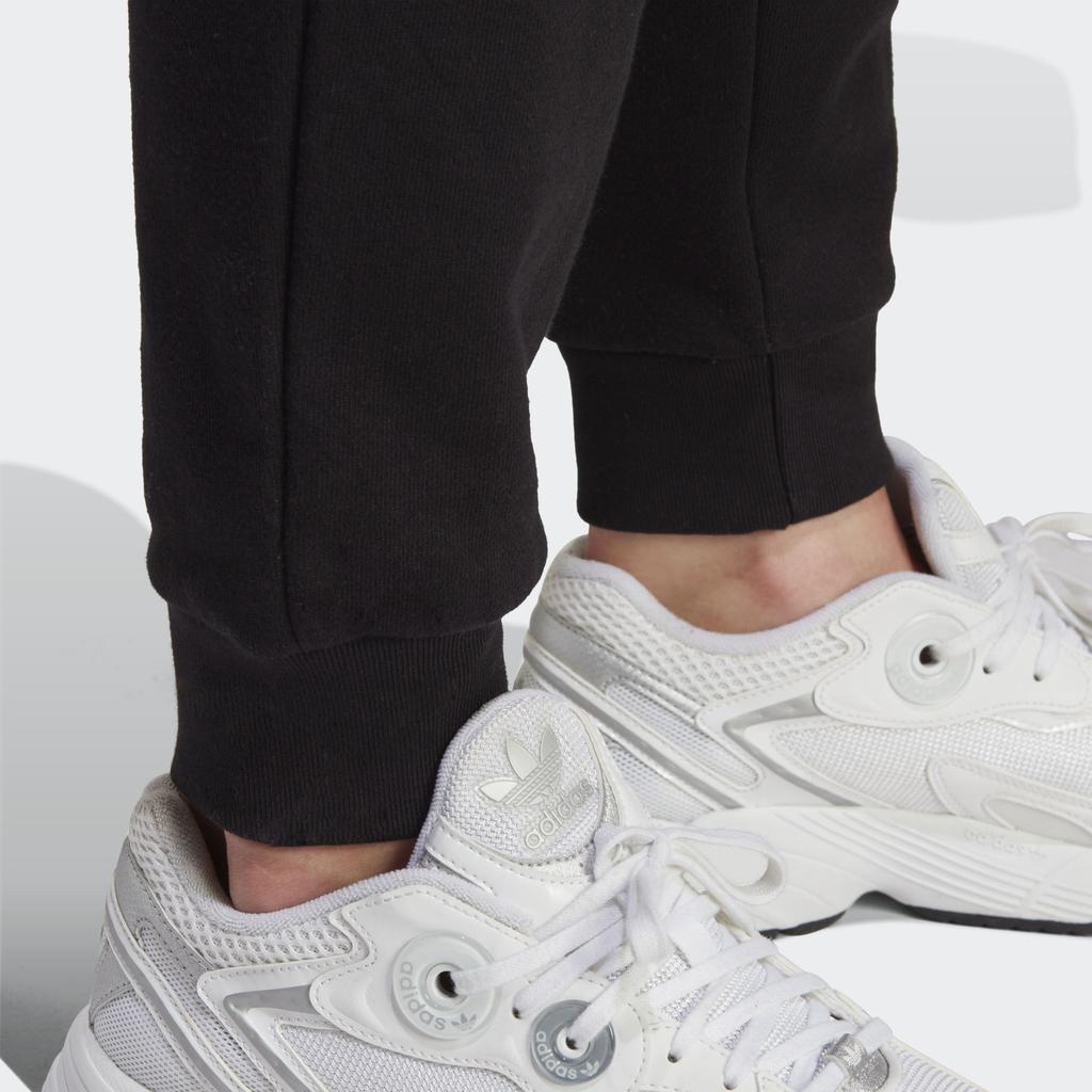 Adidas Originals Trefoil Logo Print Slim Joggers Women Bottoms Black IA6479