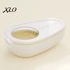 Portable Pill Container Box with Cutter, Stainless Steel Blade Compact Weekly Medication Case, Lightweight Large Capacity Dispenser for Daily