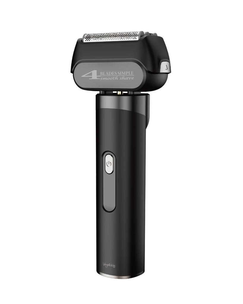 USB Rechargeable Shaver Waterproof IPX7 USB Charging 4-blade (black)