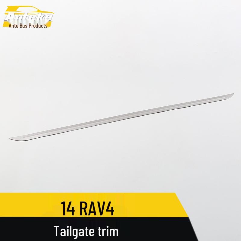 RAV4 Tailgate Trim: Anti-Scratch Rear Bumper Strip and Guard Pedal for 2014 Trunk