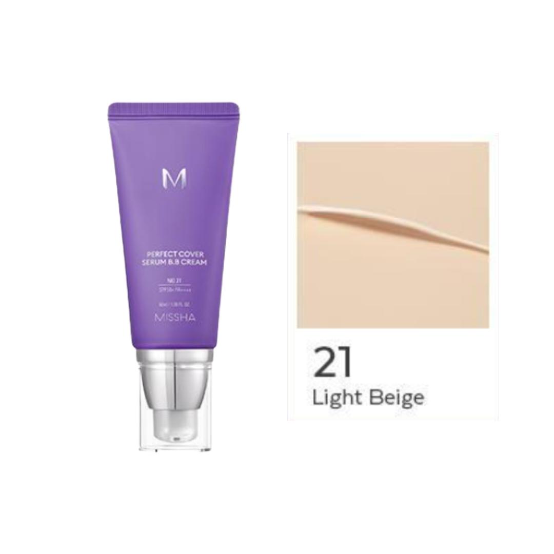 

[Выбор Карди Би] MISSHA M Perfect Cover Serum BB Cream (20 мл / 50 мл) (4 варианта) #No.21 Light Beige 50ml