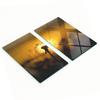 Set of Two Decorative Glass Dandelion Kitchen Boards 2x30x52 Cm
