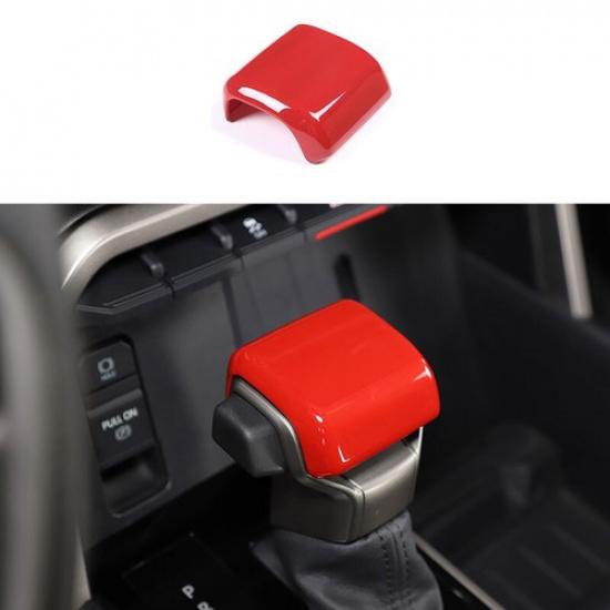 For Toyota Tundra 2022-2023 RED ABS Interior Gear Shift Knob Protect Cover Trim