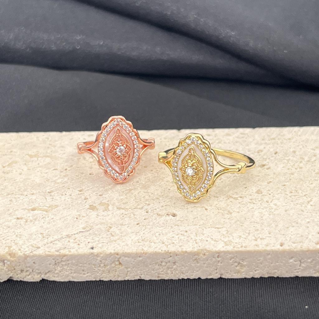 Japanese Sweet Ring Hollow Lace Diamond Ring Versatile Ring