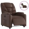 vidaXL Electric Reclining Armchair Brown Faux Leather