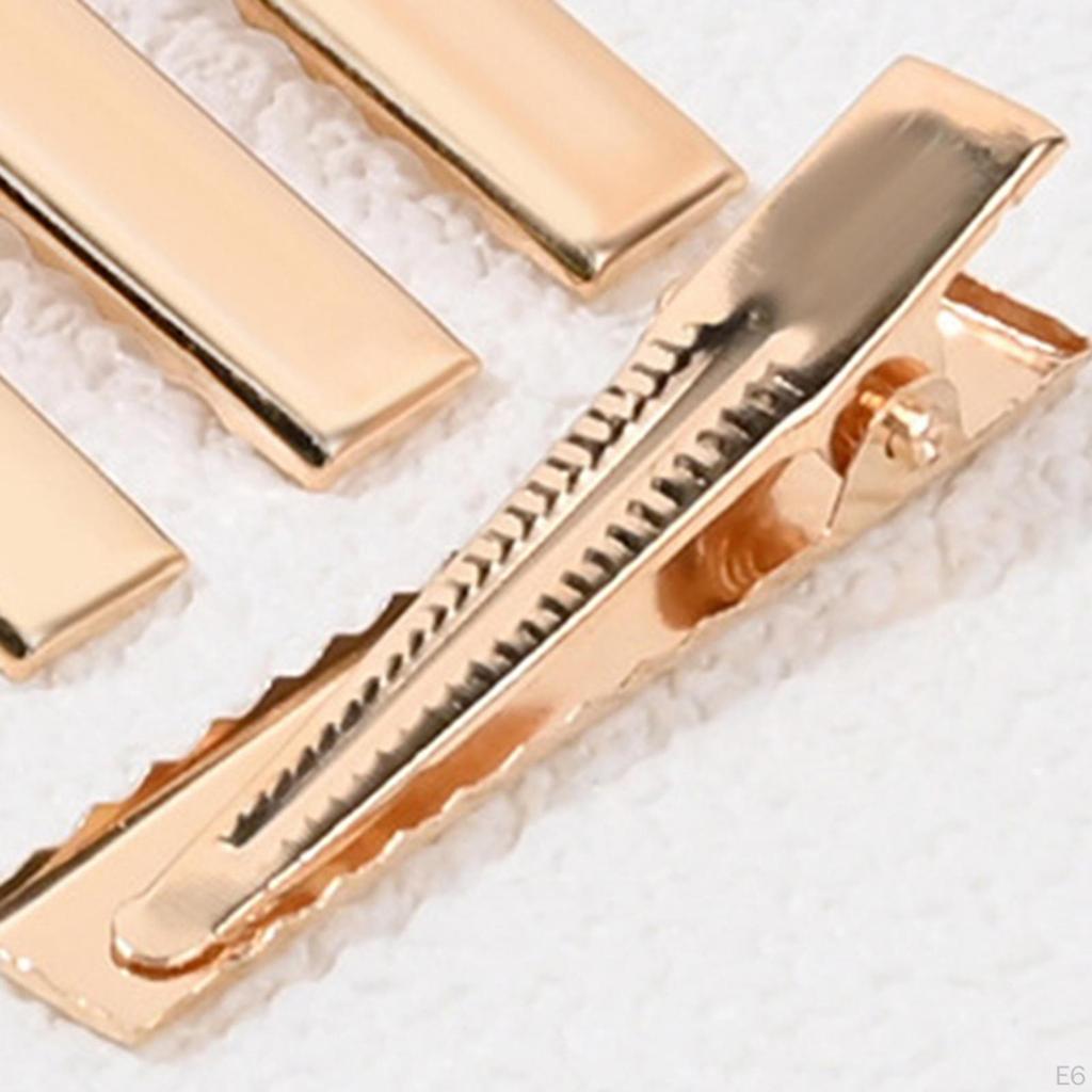 50 pieces Hair Clips, Flat Duck Bill Hairpins Hairclips, for Styling DIY Accessories Salon Bows