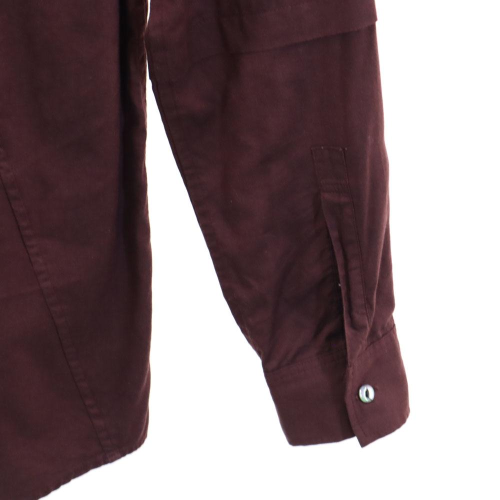 SHAREEF fabricat în Japonia Cămașă cu mânecă lungă seria 1 Bordeaux Bărbați Folosit