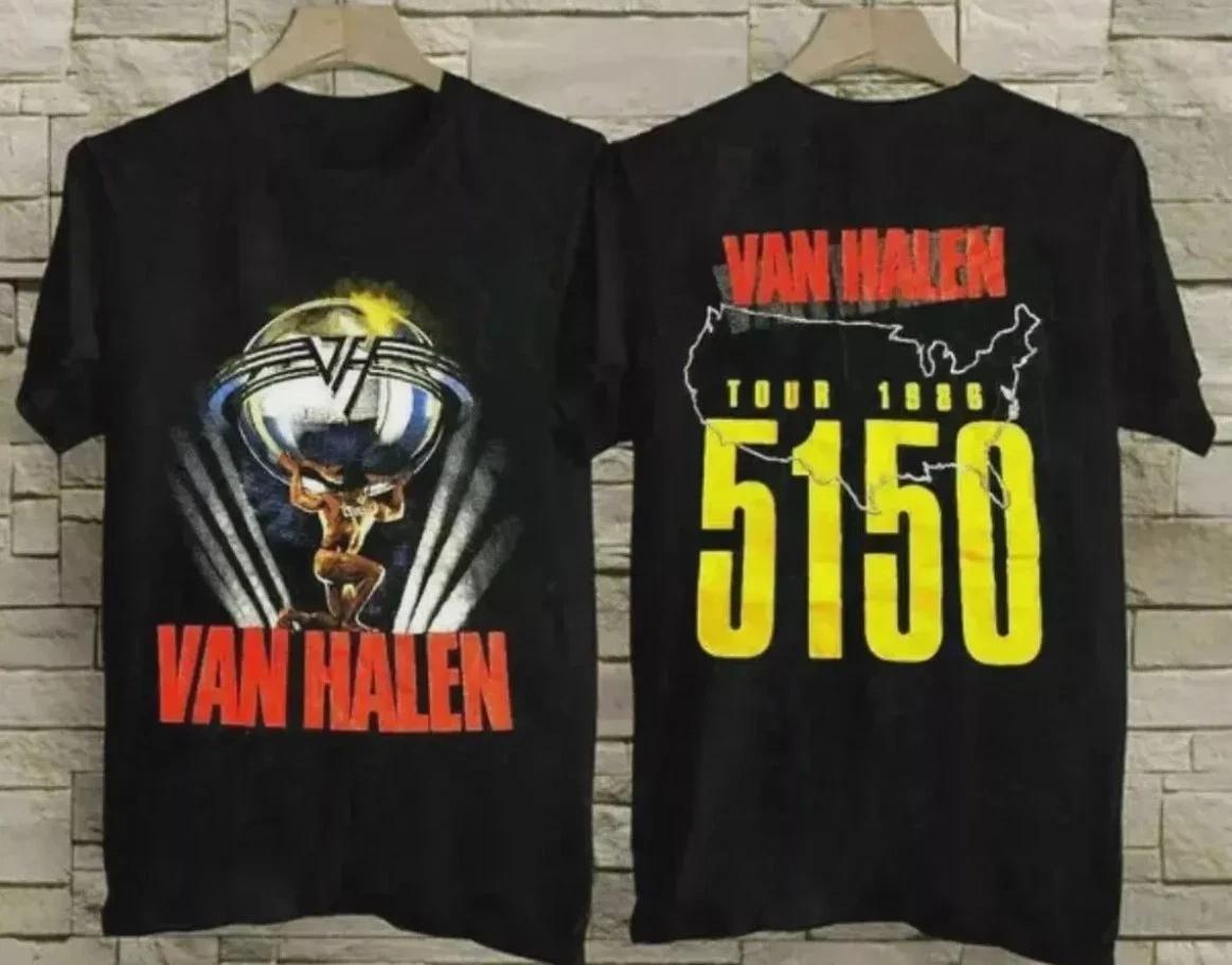 Vintage Van Halen Tour 1986 5150 T-Shirt New Gildan Double Side XXXL
