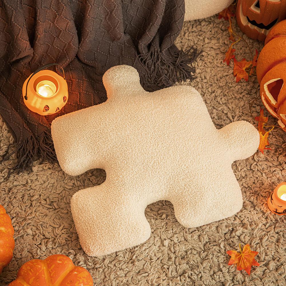 Funny Halloween Ghost Pillow Festive Atmosphere Decorative Cushion Cover Ins Cute Plush Alien Doll Pillow