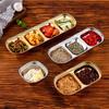 304 Stainless Steel Double-Compartment Dipping Dish